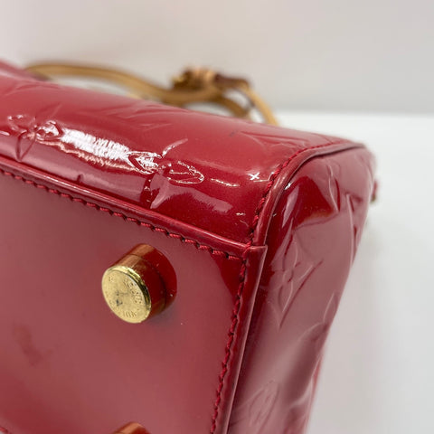 LOUIS VUITTON Monogram Vernis Blair MM Handbag Red WS30211