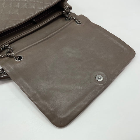 CHANEL Calfskin Matelass Shoulder Bag Brown WS30216