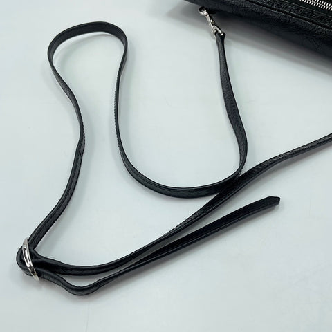 BALENCIAGA Leather Classic Envelope 2WAY Shoulder Bag black WS30217