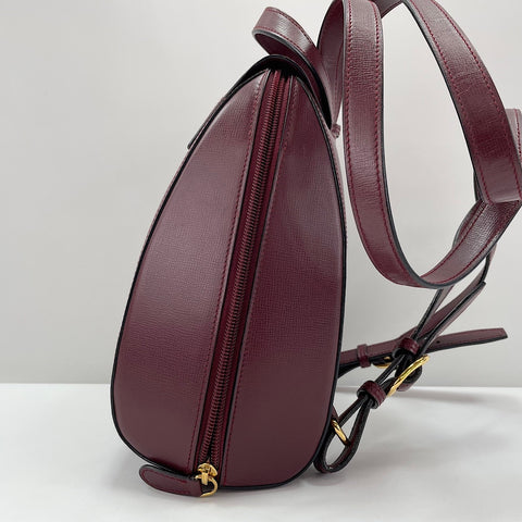 CARTIER Leather Must Line Backpack  Daypack wine-red WS30221