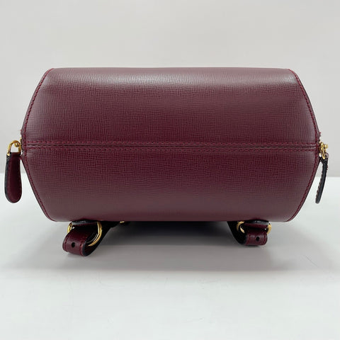 CARTIER Leather Must Line Backpack  Daypack wine-red WS30221