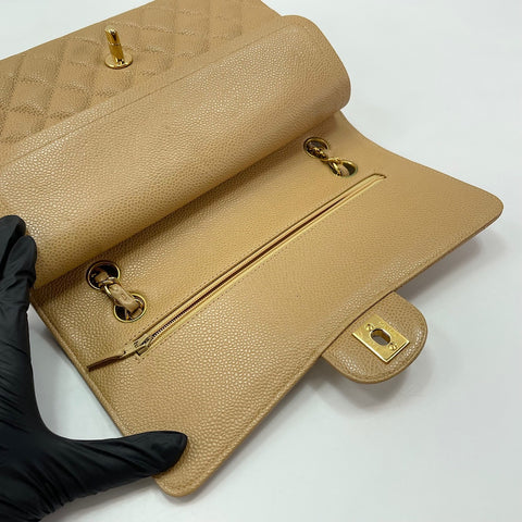 CHANEL Matelassé 25 Shoulder Bag beige WS30225