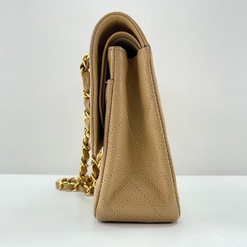 CHANEL Matelassé 25 Shoulder Bag beige WS30225