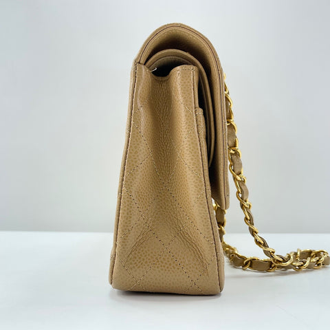 CHANEL Matelassé 25 Shoulder Bag beige WS30225
