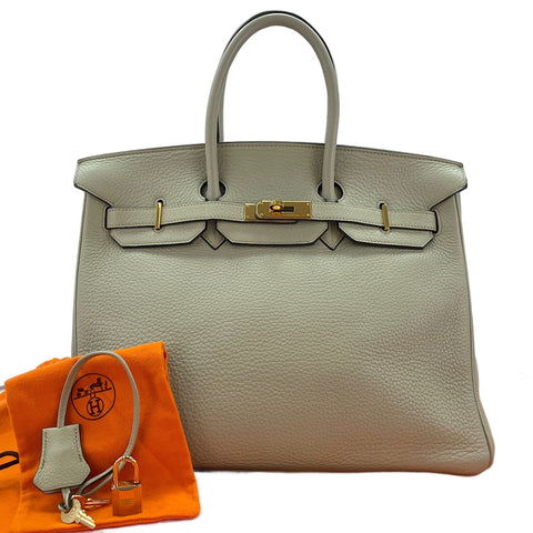 HERMES Birkin 35 Handbag green WS30227
