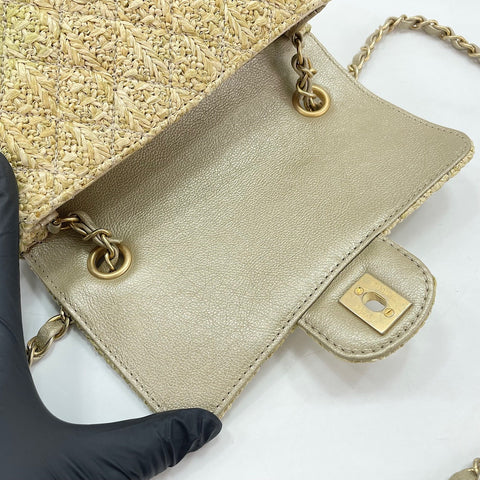 CHANEL Mini matrasse Shoulder Bag beige WS30228