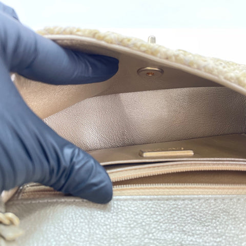 CHANEL Mini matrasse Shoulder Bag beige WS30228