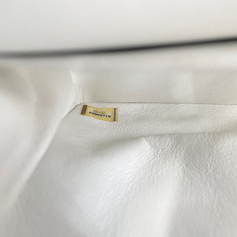 CHANEL Satin Matelass Cuba Collection 25 Double Flap Shoulder Bag white WS30229