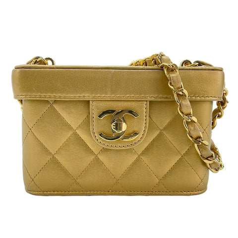 CHANEL Matrasse Shoulder Bag gold WS30230