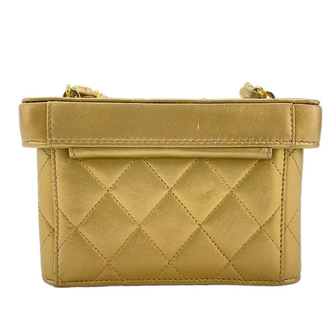 CHANEL Matrasse Shoulder Bag gold WS30230