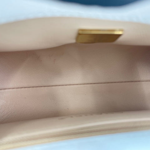 CHANEL Caviar Skin Coco Handle Handbag white WS30231