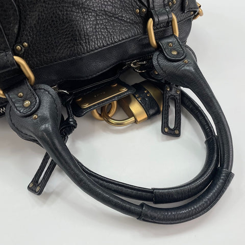 Chloe Leather Paddington Handbag black WS30233
