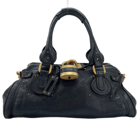 Chloe Leather Paddington Handbag black WS30233