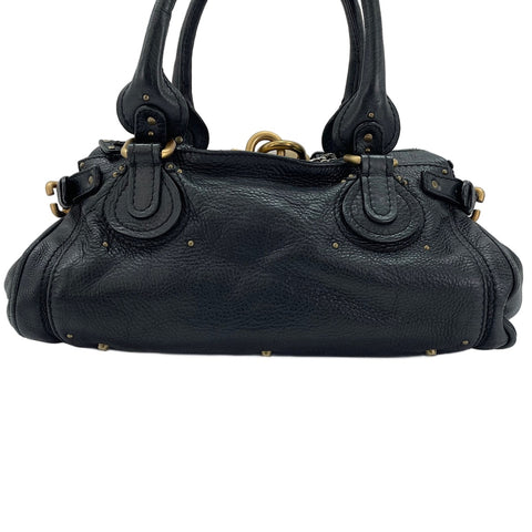 Chloe Leather Paddington Handbag black WS30233