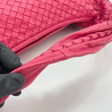 BOTTEGAVENETA INTRECCIATO Shoulder Bag Red WS30236