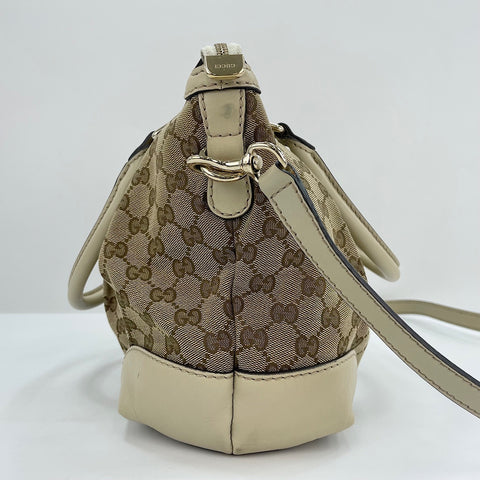 GUCCI Sukey 2WAY Handbag beige WS30239