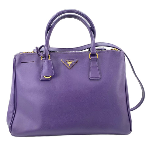 PRADA 2WAY Handbag purple WS30250