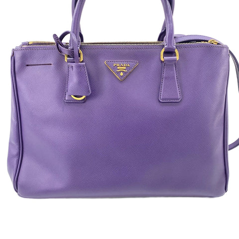 PRADA 2WAY Handbag purple WS30250