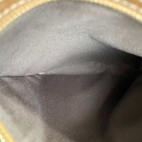 GUCCI Studs Shoulder Bag Brown WS30255