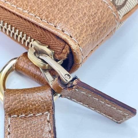 GUCCI Studs Shoulder Bag Brown WS30255