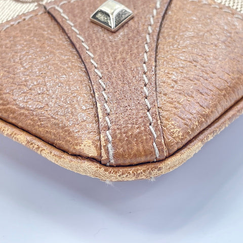 GUCCI Studs Shoulder Bag Brown WS30255