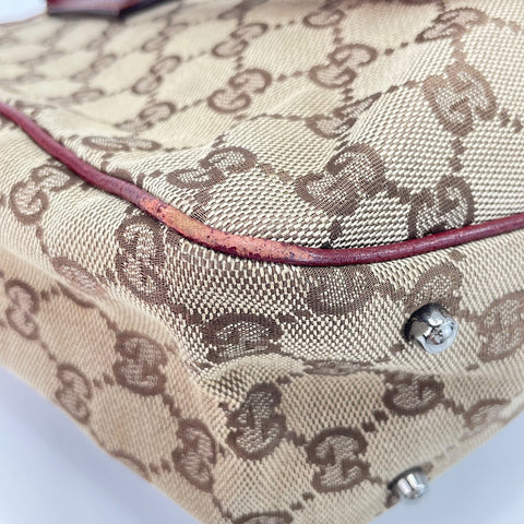 GUCCI GG canvas Tote Bag Red WS30256