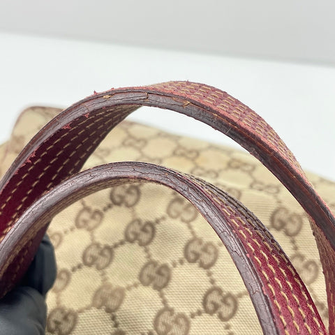 GUCCI GG canvas Tote Bag Red WS30256
