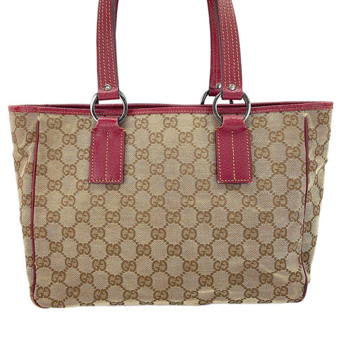 GUCCI GG canvas Tote Bag Red WS30256