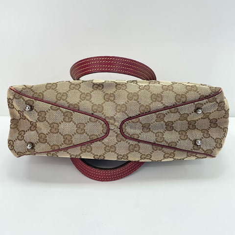 GUCCI GG canvas Tote Bag Red WS30256