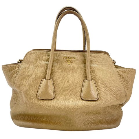 PRADA 2WAY Tote Bag beige WS30268