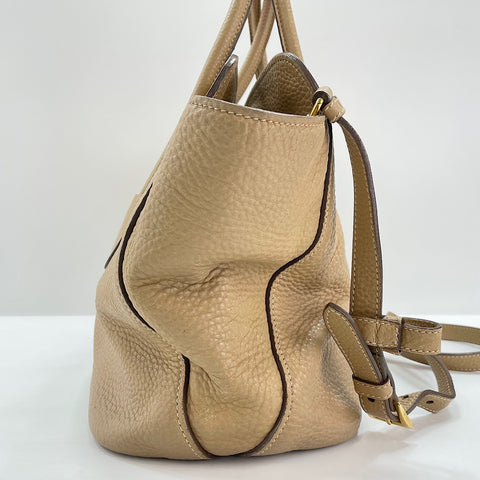 PRADA 2WAY Tote Bag beige WS30268