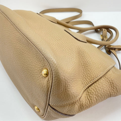 PRADA 2WAY Tote Bag beige WS30268