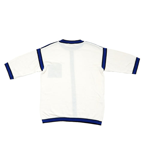 FENDI Short Sleeve Shirt Logo Other Tops Cotton Ivory x Blue WS3026