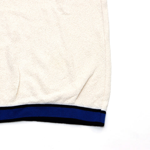 FENDI Short Sleeve Shirt Logo Other Tops Cotton Ivory x Blue WS3026