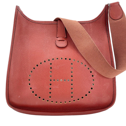 HERMES Evelyn 2GM Shoulder Bag Brown WS30271