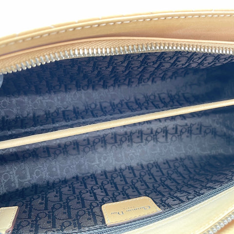 Christian Dior Lady Christian Dior Horizontal length type Shoulder Bag beige WS30277