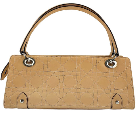 Christian Dior Lady Christian Dior Horizontal length type Shoulder Bag beige WS30277