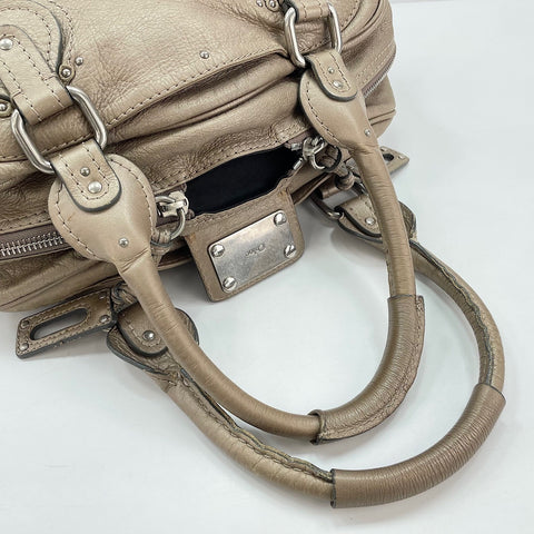 Chloe Paddington Medium Studs Handbag gold WS30280
