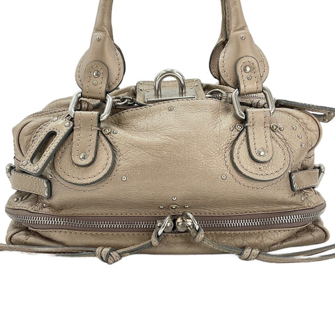 Chloe Paddington Medium Studs Handbag gold WS30280
