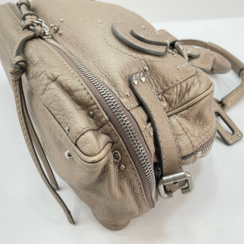 Chloe Paddington Medium Studs Handbag gold WS30280