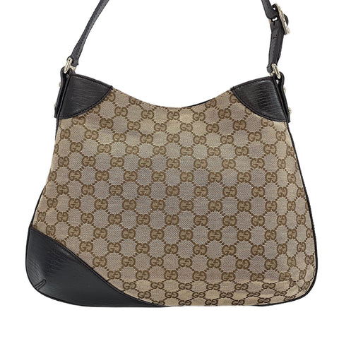 GUCCI Horsebit Shoulder Bag Brown WS30283