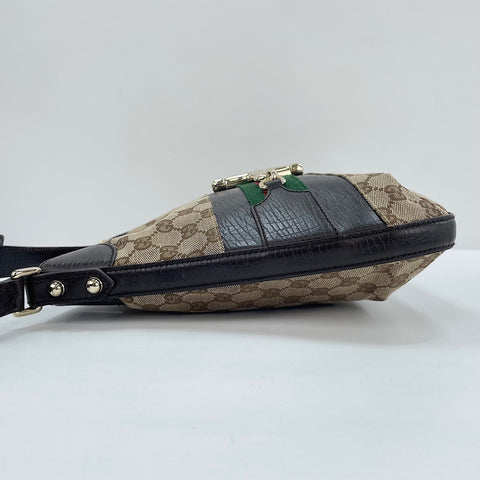 GUCCI Horsebit Shoulder Bag Brown WS30283