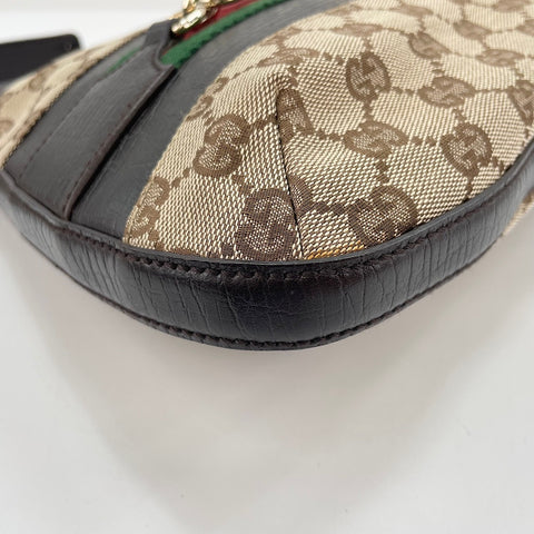 GUCCI Horsebit Shoulder Bag Brown WS30283
