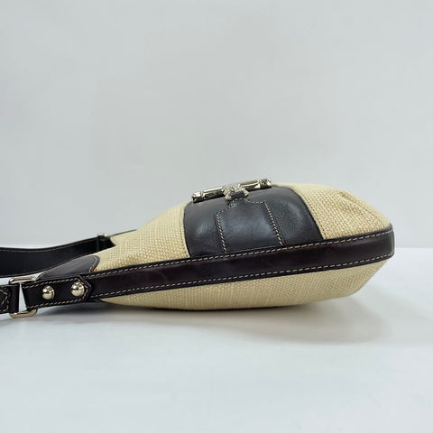 GUCCI Horsebit Shoulder Bag beige WS30284