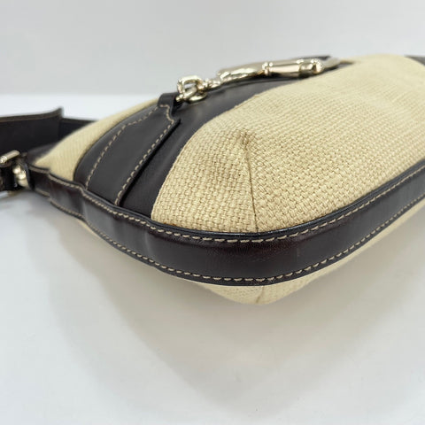 GUCCI Horsebit Shoulder Bag beige WS30284
