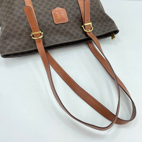 CELINE Macadam Tote Bag Brown WS30287