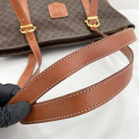 CELINE Macadam Tote Bag Brown WS30287