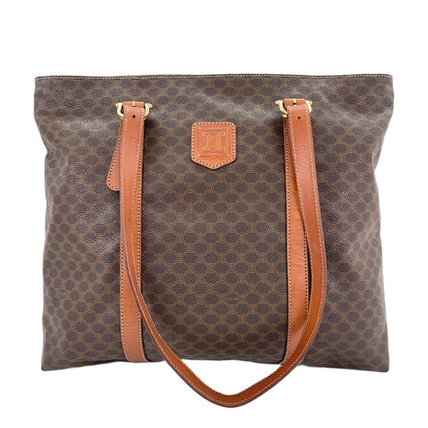 CELINE Macadam Tote Bag Brown WS30287