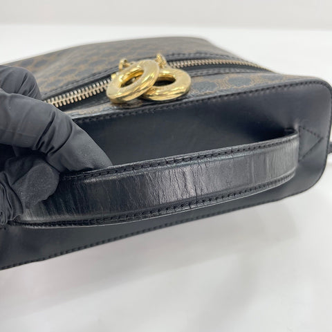 CELINE Macadam 2WAY Shoulder Bag Brown WS30288
