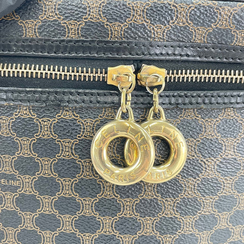 CELINE Macadam 2WAY Shoulder Bag Brown WS30288